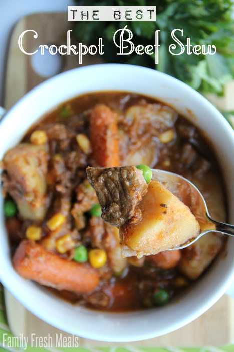 The Best Crockpot Beef Stew - Family Fresh Meals