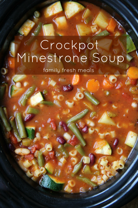 The Best Crockpot Minestrone Soup - Family Fresh Meals