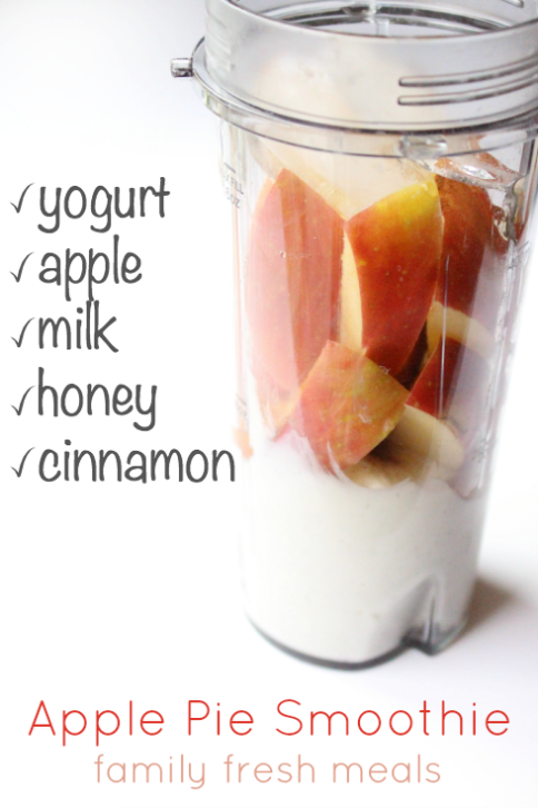 Healthy Apple Pie Smoothie - Family Fresh Meals