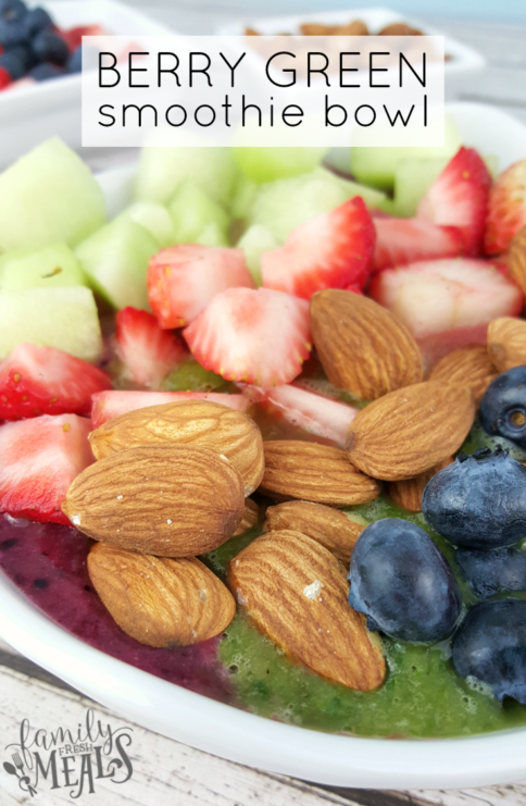 Berry Green Smoothie Bowl - Family Fresh Meals