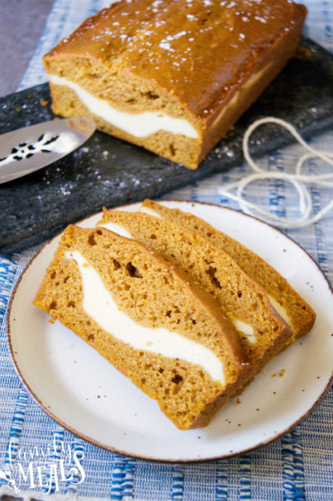 Cream Cheese Stuffed Pumpkin Bread - Family Fresh Meals