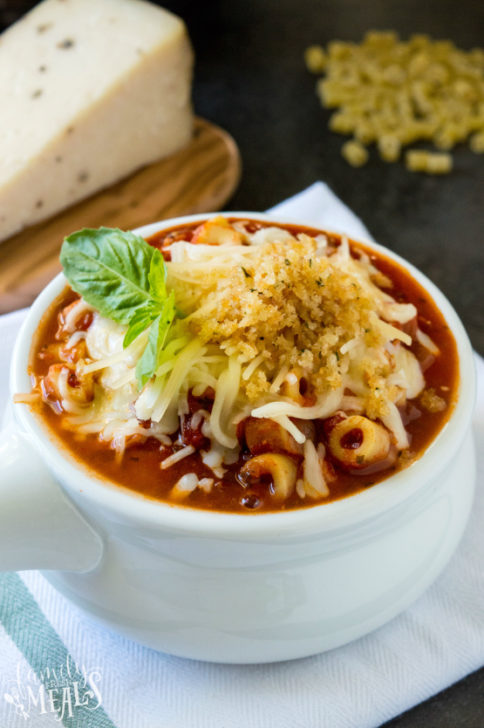 Crockpot Chicken Parmesan Soup - Family Fresh Meals