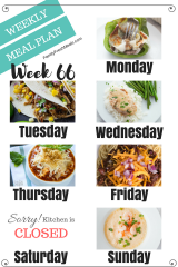 Easy Weekly Meal Plan Week 66 - Family Fresh Meals