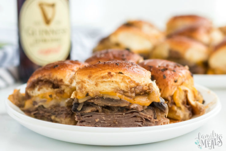 Cheesy Guinness Beef Sliders - Family Fresh Meals