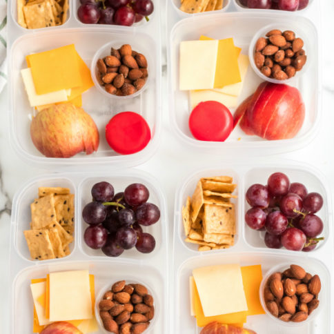 Healthy Lunchables Bento Box Ideas – Cracker Stackers! 