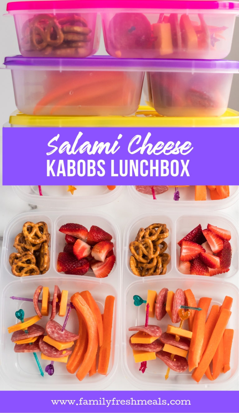 Salami Cheese Kabobs Lunchbox - Family Fresh Meals