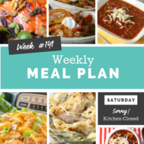 Easy Weekly Meal Plan Week 179 - Family Fresh Meals