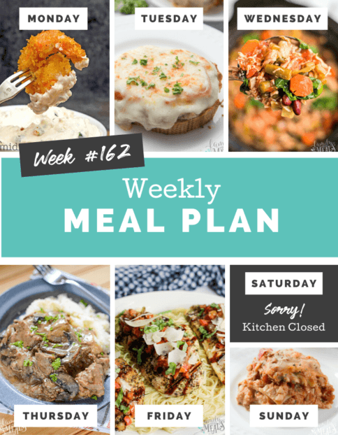 Easy Weekly Meal Plan Week 162 - Family Fresh Meals