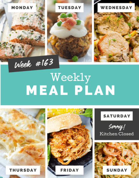 Easy Weekly Meal Plan Week 163 - Family Fresh Meals