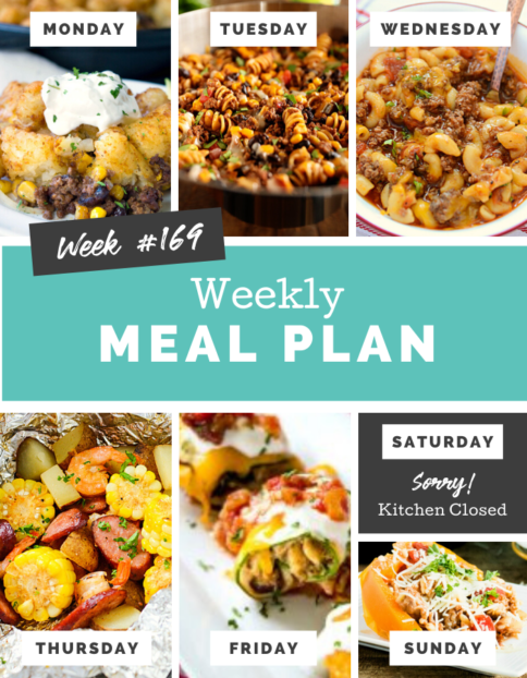 Easy Weekly Meal Plan Week 169 - Family Fresh Meals