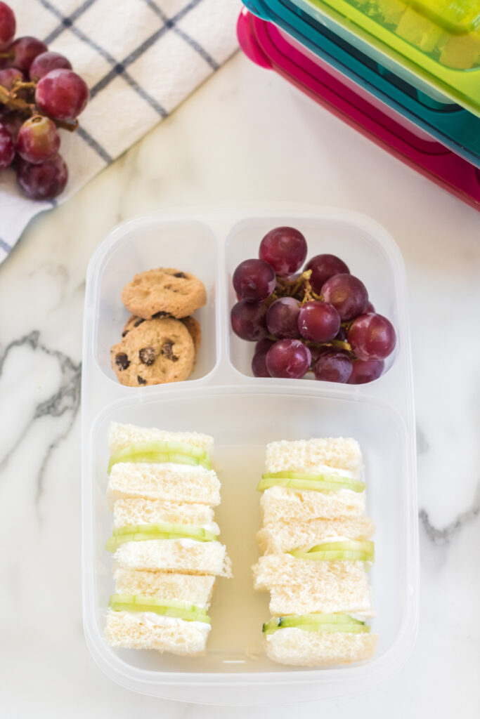 Mini Cucumber Sandwich Lunchbox Idea - Family Fresh Meals