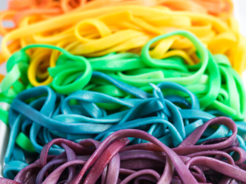 How to Make Rainbow Pasta Noodles - Family Fresh Meals