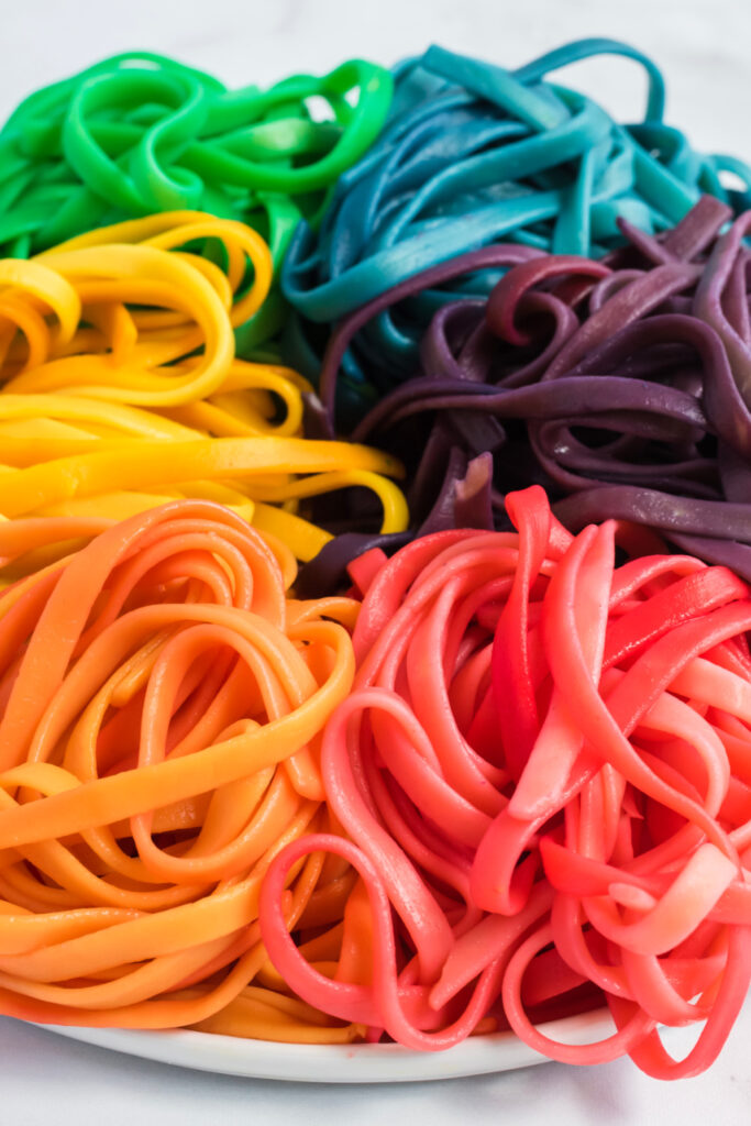 How to Make Rainbow Pasta Noodles - Family Fresh Meals