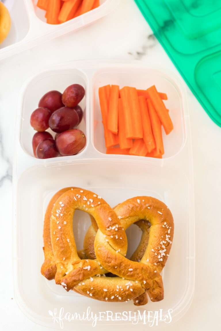 Soft Pretzel Easy Lunchbox Idea - Family Fresh Meals