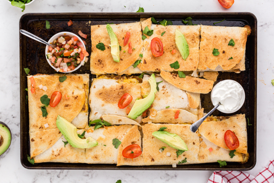 Sheet Pan Quesadillas - Family Fresh Meals