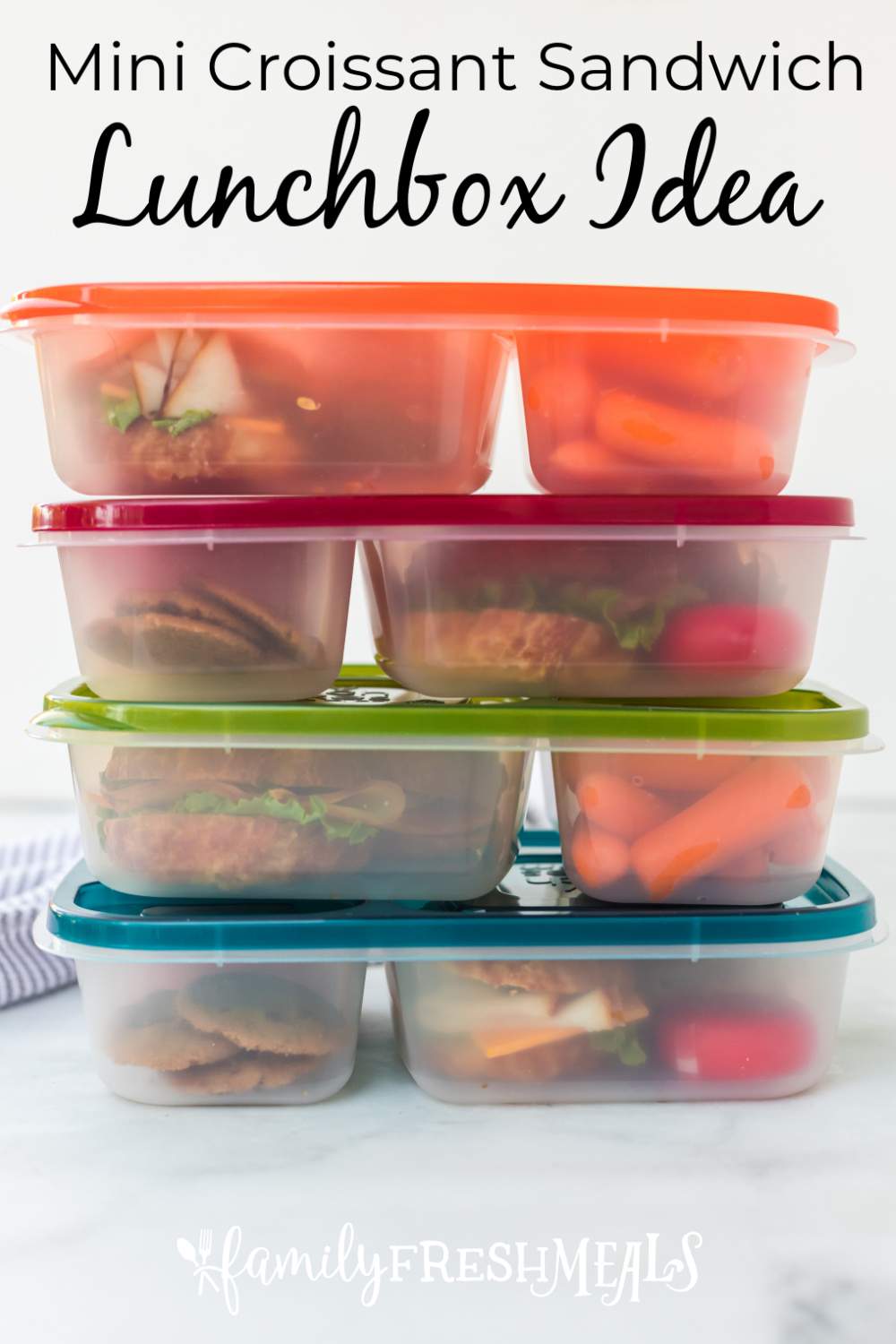 Mini Sandwich Lunchbox Idea - Family Fresh Meals