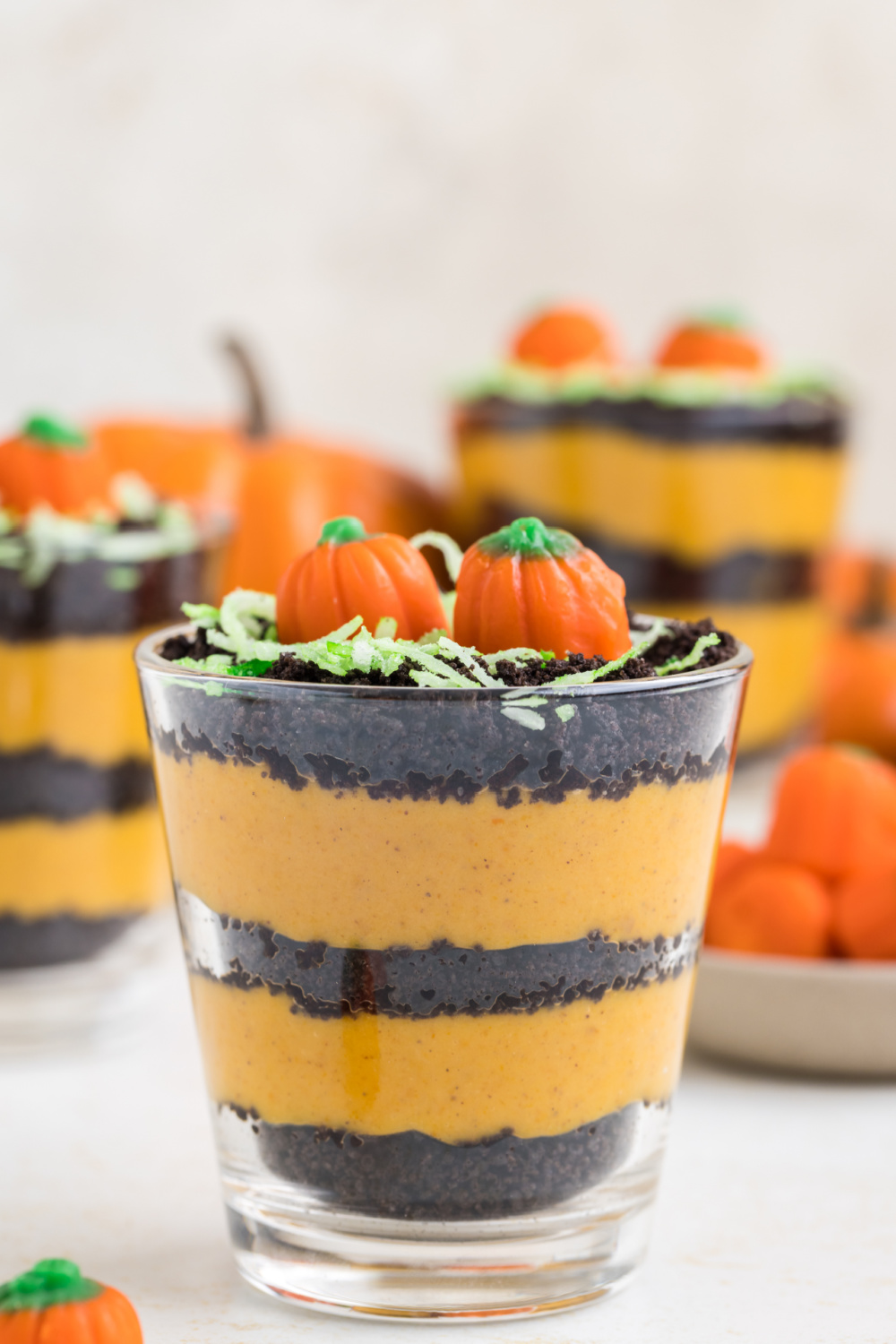 Pumpkin Patch Pudding Cups